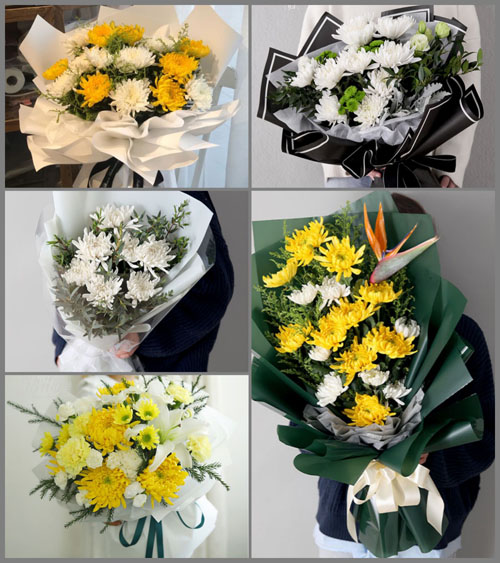 山东滨州滨城区杨柳雪镇白事花束代送